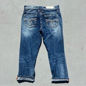Rock Revival Emilie Boyfriend Crop Jeans Size 29